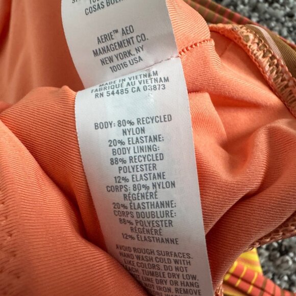 AERIE Multicolor Striped Lined Strap Tank Top Women's Size XL - Picture 3 of 6